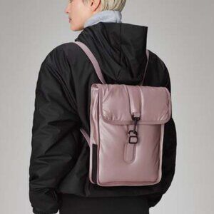 RAINS Waterproof Backpack – Minimalist Scandinavian Design | Unisex | Taupe/Blac